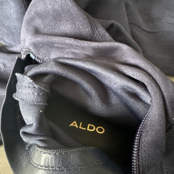 Blue Soft Suede Like Boots - Picture 8 of 8